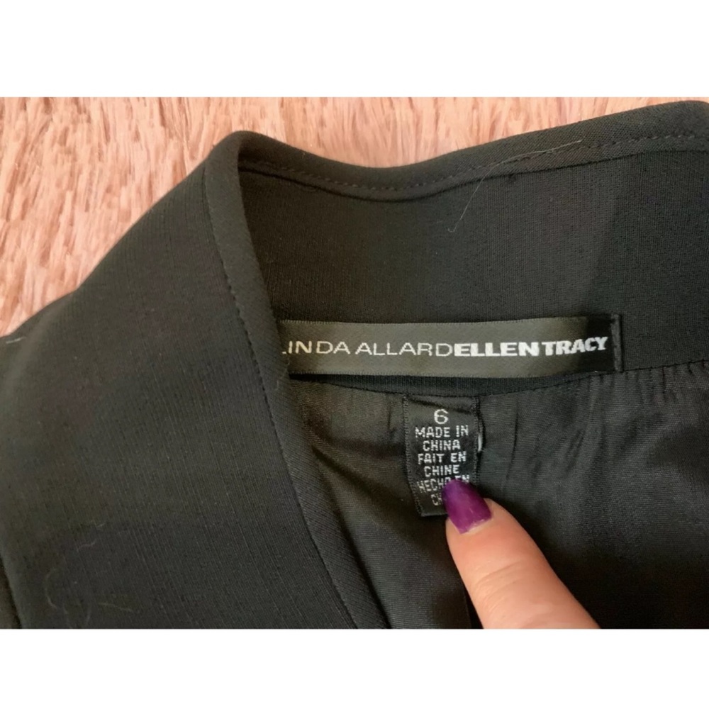 ELLEN TRACY Black 2 Button Blazer - Picture 2 of 2
